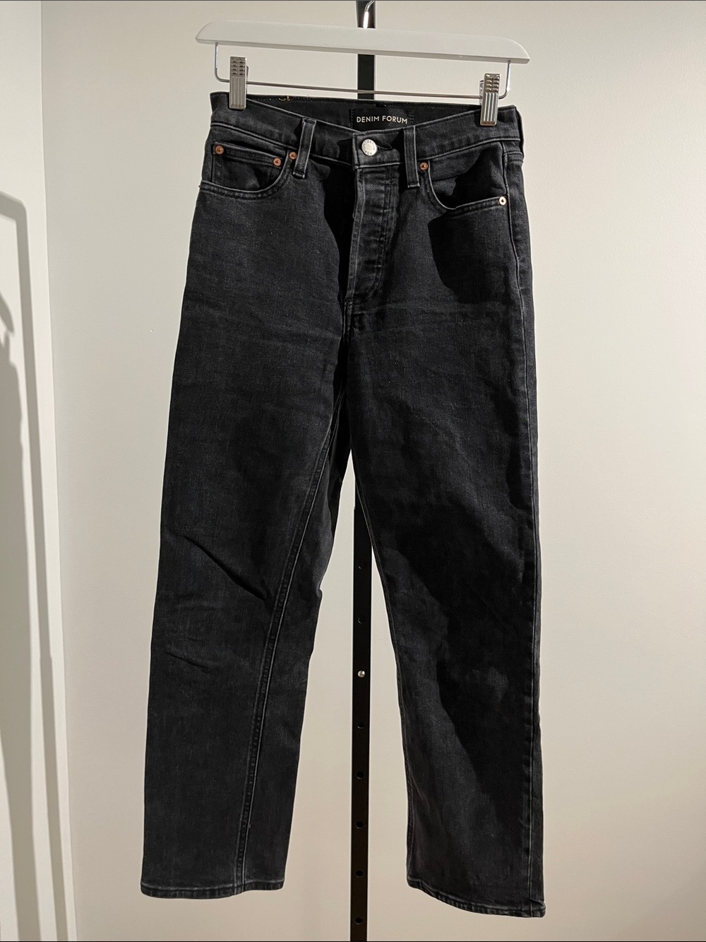 Denim Forum Arlo High Rise Straight Jeans